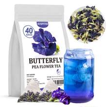 ULTHMOK Butterfly Pea Flower Tea 40 Bags Brew Iced Tea Cooking Baking Decoration - Butterfly Pea-40 - View 7