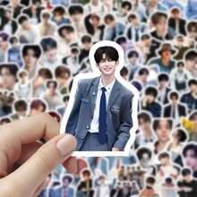 100张ALD1贴纸，Alpha Drive One Kpop粉丝周边商品，适用于笔记本电脑、手机、行李箱、杯子、笔记本等装饰用途，是送给朋友的绝佳小礼物。 - 彩色 - 查看 6