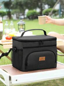 1Pc Large-Capacity Insulated Bag, Thermal Lunch Boxes, Lunch Boxes, Bento Boxes, Back To School, Portable Lunch Boxes, Large-Capacity Cooler Bags, Picnic Bags, Insulated Lunch Box Bags, Suitable For Students And Office Workers In Schools, Classrooms - Multicolor - View 6