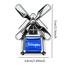1个车载空调出风口精油香薰机，创意车载内饰装饰风扇空气清新剂，四叶风车造型，汽车配件，为您的爱车营造清新迷人的氛围，适用于汽车空气清新和家居除臭，多种香味可选，女士汽车配件 - A - 查看 14