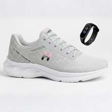 Women's Orthopedic Tennis Shoe Kit For Walking, Gym, Running, Training + Watch - 灰色和粉紅色 - 查看 16