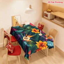 1/20 chiếc khăn trải bàn họa tiết hoa nhiệt đới, chất liệu polyester, dệt, màu sắc tươi sáng, thích hợp cho dã ngoại, cắm trại, đám cưới, sinh nhật, nhà hàng buffet, trang trí nhà cửa mùa xuân. - Nhiều màu - Xem 5