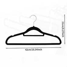 10/20个装植绒防滑衣架，加厚型外套衣架，优质纤薄节省空间西装衣架，适用于衣柜收纳