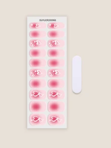 20 piezas Pegatinas de uñas de gel transparentes, calidad de salón, de larga duración, requiere lámpara UV, ES20 al por mayor transfronteriza, mismo estilo que las pegatinas de uñas del libro rojo Suministros para uñas - Rosa - Ver 3