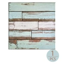 Tấm ốp tường PVC giả vân gỗ 11.8 inch, phong cách mộc mạc, trang trí tường 2D retro, chống thấm nước và ẩm, có lớp phủ tự dính, dễ dàng lắp đặt, thích hợp cho phòng ngủ, phòng khách, phông nền TV, nhà bếp và nhiều không gian khác. - Nhiều màu - Xem 16