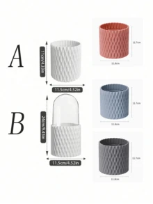 360°旋转化妆刷收纳盒，桌面口红、眉笔、护肤品收纳盒，旋转化妆品整理盒，多功能梳妆台化妆品收纳盒，桌面笔筒及美妆工具收纳盒，创意化妆品收纳盒，送给妈妈、爸爸、男士、朋友、老师的礼物，生日、婚礼、办公桌、置物架、配件、礼盒、趣味礼物、收纳、化妆刷收纳盒、圣诞礼物、万圣节礼物、化妆间装饰 - 彩色 - 查看 6