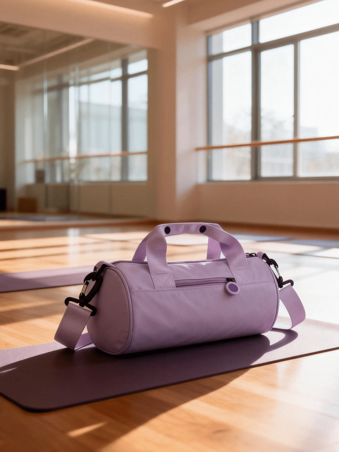 牛津布圆筒旅行包，男女通用健身包，手提行李包，轻便单肩包，适合旅行、运动、瑜伽