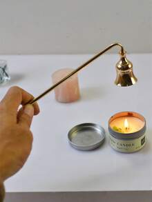 1 cái dụng cụ dập tắt nến thanh lịch, dụng cụ dập tắt nến, tay cầm dài và tay cầm ngắn, phụ kiện nến bằng nhôm + sắt, dụng cụ dập tắt bấc nến, dụng cụ trang trí nhà cửa. - Nhiều màu - Xem 2