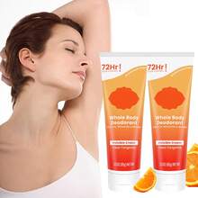 2 Pcs Whole Body Deodorant - Invisible Cream Tube - 72 Hour Odor Control - Aluminum Free, Baking Soda Free, Skin  - 3.0 Ounce (Clean Tangerine) - 膏狀 - 查看 2