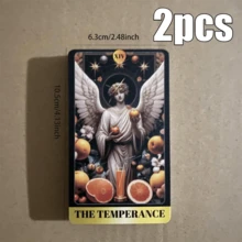 Angel Tarot Cards For Accurate Divination And Simple Tarot Reading, Suitable For Beginners, Family Gatherings, Entertainment Games, Game Gifts, Card Games, Party Board Games, Couple & Friend Interaction Games, Truth Or Dare Card Games, Leisure Games, Portable Cards, Friend Gathering Board Games, Holiday Travel Entertainment Games, Couple Card Games - Multicolor - View 4
