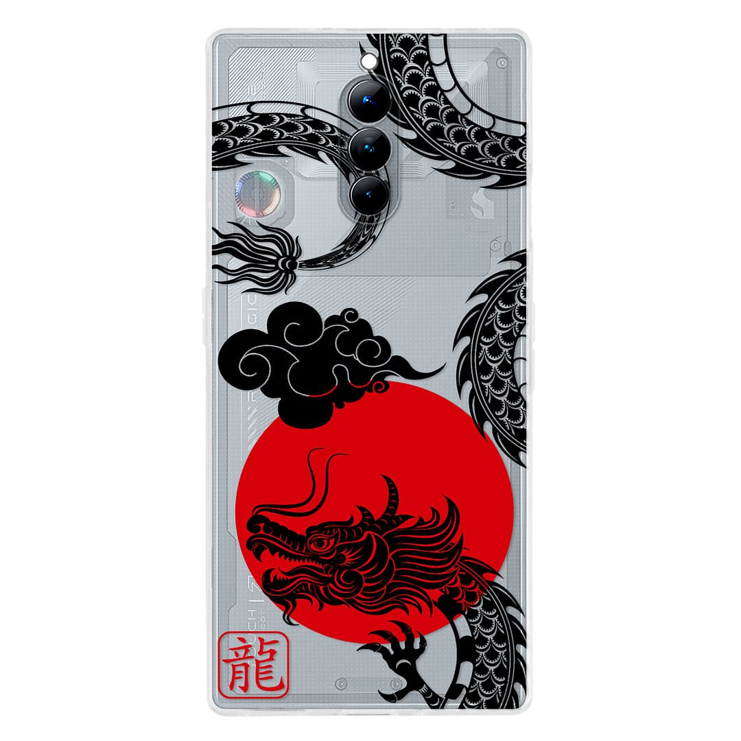 INSTACASE Compatible Case For RedMagic Dragon Circle Chinese Horoscope Women's Case, Shockproof TPU Case. - 無色 - 查看 1