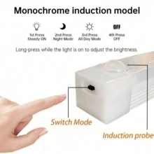 1 قطعة ضوء خزانة بمستشعر حركة قابل للشحن عبر USB، ضوء ليلي لغرفة النوم، ضوء دافئ/أبيض، مصباح ليلي قابل للشحن لاسلكي عبر USB، ضوء خزانة داخلي، ضوء خزانة لاصق مغناطيسي، مناسب للمطبخ والخزانة والسلالم - متعدد الألوان - مشاهدة 12