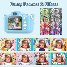 Kids Camera, Dual Camera, 1080P HD, 48MP, With Video Function, Five Games, Multiple Filters To Choose From, Kids Birthday Gift, Boy/Girl Festival Birthday Gifts - Multicolor - View 5
