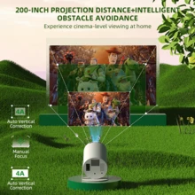 The Brand-New 2025 Projector – A Home Projector With Automatic Keystone Correction And Manual Focus, As Well As A Cinema Projector With Updated Bluetooth 5.0 And Android 11.0 Operating System. Equipped With The XBJ7000 Chip, This 4K Home Cinema Projector Is Perfect For Parks, Gardens, Beaches, Shopping Malls, And Business Meetings. Easy Smartphone Screen Mirroring Without An Extra Projector Screen – A Breeze! An Ideal Gift Idea For Halloween, Christmas, Valentine's Day, And Back To School. (Remote Control Included) - 查看 7