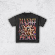 Vintage 90s Pacquiao Tee Shirt Boxing Tee Shirt Homage Retro Classic Graphic Tee Bootleg Bestseller Unisex Sport S_6812164761 - Black - View 1