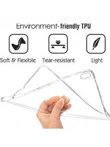 1 chiếc ốp lưng trong suốt dày chống rơi cho iPad (A16) thế hệ thứ 11 (mẫu 2025) / máy tính bảng Apple thế hệ thứ 10, mặt lưng trong suốt, có thể tự tùy chỉnh. - Trong sáng - Xem 3