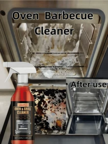 Oven & Stovetop Foam Cleaner, Specialized Degreaser, Deodorizer And Stain Remover For Oven Racks. It Can Remove Dirt Inside The Oven, Making It Easier To Reach The Preset Temperature And Improve The Oven's Working Efficiency. - Liquid - View 2