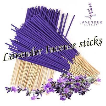 22cm Lavender Bamboo Incense Sticks, A Portable And Easy-To-Use Fragrance Product That Creates A And Relaxing Ambiance, Suitable For Afternoon Tea, Gatherings With Friends, And Daily Odor Management To Craft A Personal Fragrance Space, A Popular Lavender Incense Item