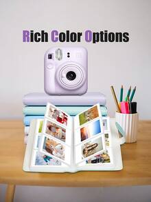 108 Pockets Photo Album PU Leather Storage Box For Fujifilm Instax Mini 12 3-Inch Film Camera - Multicolor - View 2