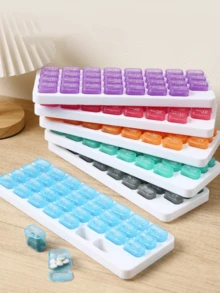 31-Slot Keyboard Style Pill Organizer Box, Detachable Independent Compartments, 30-Day Supply, Suitable For Elderly To Organize Medication, Large Capacity, Monthly Medication Reminder