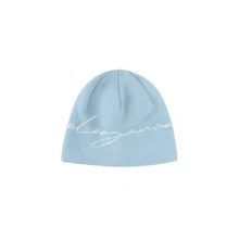 1件简约优雅白色字母针织帽 - 秋冬季百搭时尚单品 - 針織帽 - 查看 7