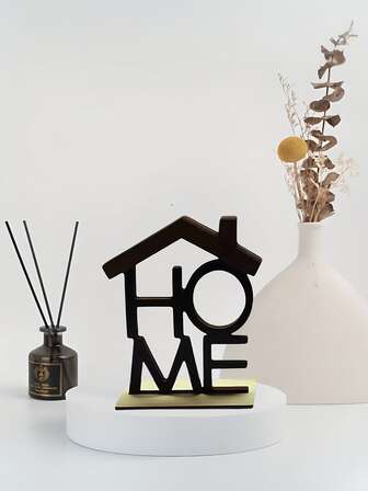 1pc Rustic Wooden Letter HOME/MOM Decor, Creative Wooden Craft Home Decor, Suitable For Home, Bedroom, Garden, Wedding Decoration, Ideal Gift For Friends And Family On Valentine's Day, Mother's Day And Other Holidays, Perfect For Holiday Parties