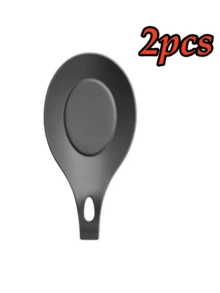 1/2pcs Spoon Mat, Easy To Clean TPE Kitchen Utensil Mat, Silicone Spoon Pad, Soft, Heat Resistant Spoon Mat, Anti-Stain Plate Mat, Restaurant Spoon Rack, Multi-Function Kitchen Tool, Tableware Kitchen Utensil, Restaurant Kitchen Accessory - Multicolor - View 13
