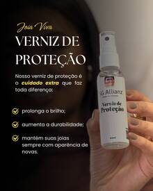 Verniz Proteção 60ml para SemiJoia, Bijuteria e Joia - Verniz - Visão 6