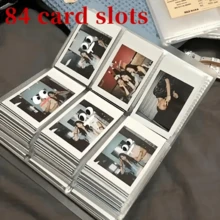 3-Inch 84/120/240 Card Slot Photo Album - Portable Transparent Plastic Wedding Album, Suitable For Celebrity Cards, Movie Tickets, Mailing Cards, Wedding Album And Home Decor, [300 Scenes Available]
