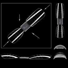 60 Pieces Of Square-Shaped Almond-Shaped Double-Water Crystal Nail Extension Films. These Films Have Scale Lines And Are Without Paper Supports. There Are 12 Different Specifications Available For Selection. - Multicolor - View 2