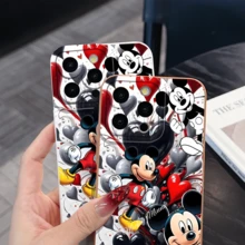 Disney What Mickey Mouse Patterned Phone Case With Hearts And Balloons Design Elements Compatible With IPhone 17, 16, 15, 14, 13, 12, And 11 Pro Models Made Of TPU With Shockproof Protection A Perfect Gift For Loved Ones And Special Occasions - 棕色 - 查看 9