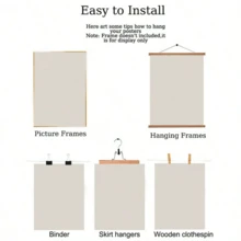 1幅生命之树无框帆布墙画 - 灵性瑜伽与积极思考装饰画，水彩和水粉画，金色点缀，带框励志海报，适用于家庭办公室、冥想室、瑜伽馆、瑜伽中心，纹理帆布，禅意家居装饰 - 彩色 - 查看 6