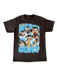 Refreshing Summer Lionel Messis 10 Graphic Tee Summer Luxury Brand Cotton Men's And Men's T-Shirts Short Sleeves Size S~5XL - Black - View 1