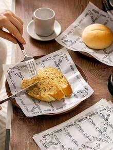 100pcs/50pcs/5pcs White French Non-Stick Paper, Food Packaging Paper, Food Tray And Non-Stick Paper, Baking Paper, Suitable For Desserts, Burgers, Cakes, Baked Goods, Bread, Pies, Cheese, Potatoes, Seafood, Etc., Suitable For Oven Accessories, Baking Tools, Kitchen Gadgets, Kitchen Supplies, Back To School Season, Picnic And Party Events, Disposable Items, Home Gifts. - White - View 8