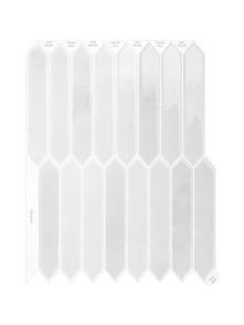 WoStick 11.4"*9" Long Hexagon Peel And Stick Backsplash Tiles - 4/10/20 Sheets Self-Adhesive Wall Tiles For Kitchen Bathroom Fireplace RV - Multicolor - View 9