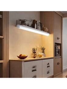 USB Rechargeable LED Motion Sensor Light - Rechargeable RV Lighting, Warm White Nightlight, Suitable For Kitchen, Closet, Hallway, Stairs, Room, Night Lighting, Perfect For Hotel, Bar, Restaurant Home Decor, RV Accessories, Indoor Lighting