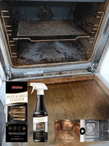 jakehoe Oven Cleaning Spray, Strong Degreasing, Easily Removes Burnt Residue And Grease, Fast-Acting, No Scrubbing Required, Suitable For Oven Interior, Fresh Lemon Scent, Kitchen Essential, Oven Cleaner, Grill Cleaner, Strong Degreasing, Burnt Grease Remover, Kitchen Must-Have - Multicolor - View 1