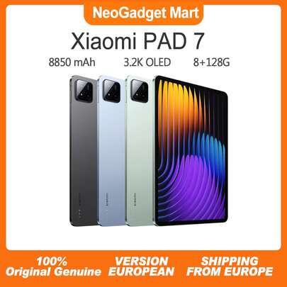  Xiaomi Pad 7, 8 GB + 128 GB, Wi-Fi, tablet 11,2 cala, Snapdragon 7+ Gen 3, 3,2K 144 Hz, krystalicznie czysty obraz, 8850 mAh, turbodoładowanie 45 W, szary, wersja europejska