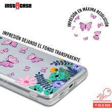 INSTACASE Funda Compatible con RedMagic Mariposas Rosas y Flores Mariposa Carcasa Para Mujer, Case Antigolpes TPU. - transparente - Ver 2