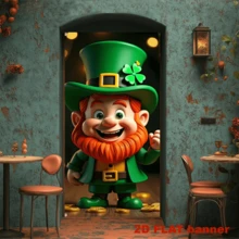 2D Flag Indoor And Outdoor Hanging Door Frame Decoration, Suitable For Irish Celebrations - 1 Item - View 4