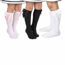 Kit 3 Pares Meia Laço 3/4 Infantil RF 23176 - Multicolorido - Visão 5
