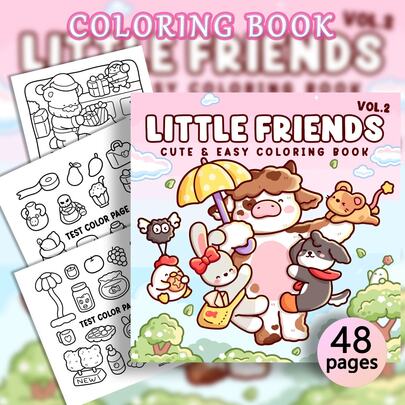 1 Libro 48 Páginas - 240g, Libro de Colorear de Mascotas Lindas Variadas, Estilo Fresco y Curativo, Patrones de Mascotas Lindas Variadas, Paleta Multicolor, Con Detalles de Taza con Corazón, Coloreado Relajante para Mente y Body, Adecuado para Papelería, Útiles Escolares, Regalo Perfecto para Niñas, Regalo Perfecto para Halloween.