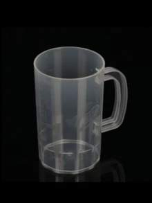 2pcs/4pcs/6pcs Plastic Beer Mugs, Large Capacity With Handle, Thick And Shockproof, Suitable For Barbecue And Cold Water - Multicolor - View 4