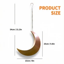 户外月牙形喂鸟器 - 可悬挂、安装在栅栏上，也可作松鼠喂食器，花园装饰，送给爱鸟人士的贴心礼物，金属材质
