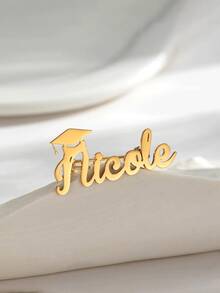 Customized Graduation Cap Brooch With Name, Personalized Graduation Celebration Gift, College Student Brooch, Minimalist Design, Elegant And Generous, Exclusive Gift, Holiday Gift, Gift For Family And Friends - Item 11 - View 7