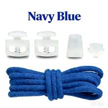 1 Pair Elastic No-Tie Shoelaces, One Size Fits Children And Adults, Suitable For Sports Shoes And Casual Shoes,Shoe,Spring Summer Picks,Brides Maid Gifts,Room,Bedroom Deccor,Bedroom Deccor,Beach,Travel,For Men,For Women,Vacation - Blue - View 6