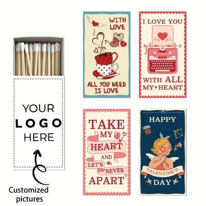 Customized Matchbox Labels, Unique Design, Suitable For Birthday, Housewarming, Wedding, Events Decoration & Business Promotion