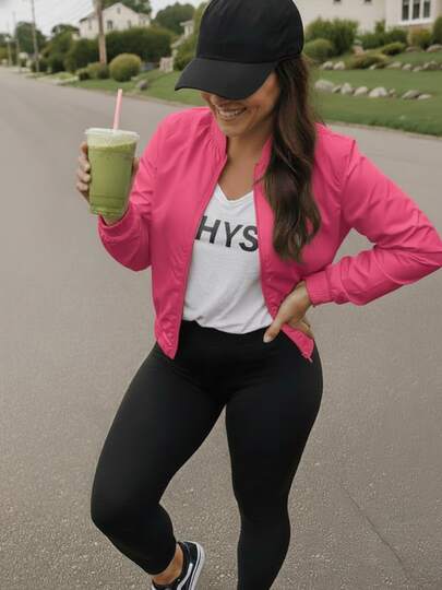 JAMES TENT Chaqueta Bomber Rompevientos Mujer Cortavientos Ultra-Ligera Casual Deportiva con Cremallera, Ideal para Running y Uso Diario