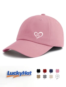 一顶印有耶稣之心图案的棒球帽，男女通用，经典时尚，柔软吸汗带，尺寸可调节，轻便百搭，适合户外运动、日常佩戴、派对、度假、海滩等场合，是馈赠亲朋好友的理想之选。