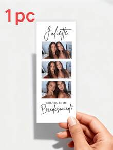 1/4/8pcs, Customized Personalized Wedding Gifts,Personalized Exclusive Custom Photo Greeting Card ,Customized Love, Birthday, Missing, And Anniversary Occasion Card, Customize With Your Couple's Photo, Confession Card Back To School,For Valentine's Day,Multi-Functional,Ornamental Contracted,Modern Unique,Ideal Gifts For Him Her,Family,Students,Workers,Partner Or Friend. - Multicolor - View 14